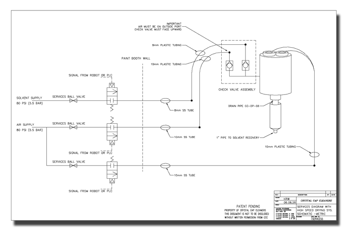 General Exploded Assembly of Crystal Cap Cleaner